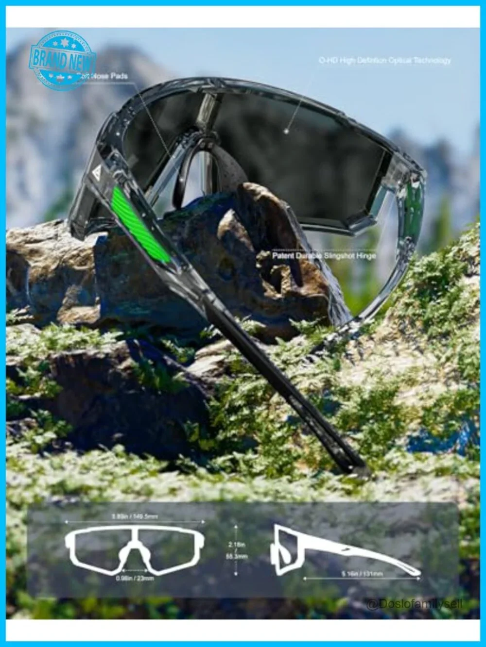 Polarized Sports Sunglasses UV400 Wrap Around for Cycling Running Men Women
